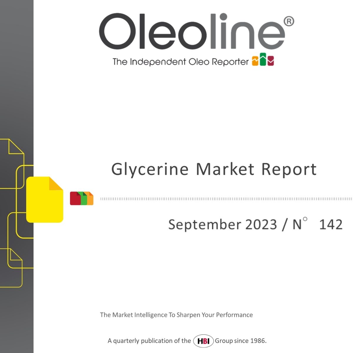 The September Oleoline Quarterly Glycerine Market Report is published.